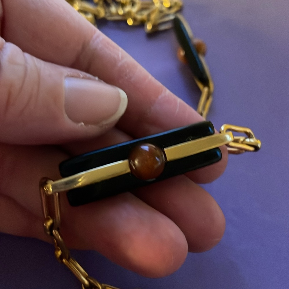 Givenchy rare vintage gold Link necklace - Picture 2 of 5